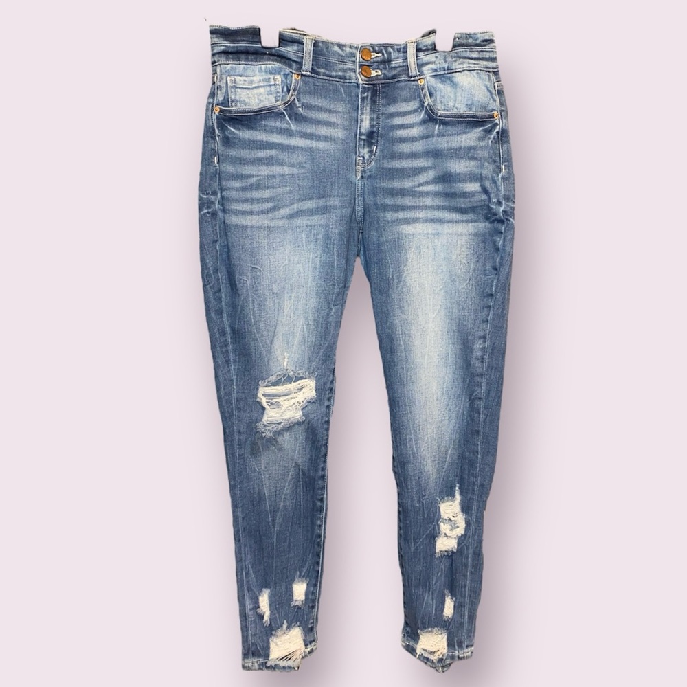 BKE Payton Universal Fit Mid-Rise Ankle Skinny Jeans - size 34